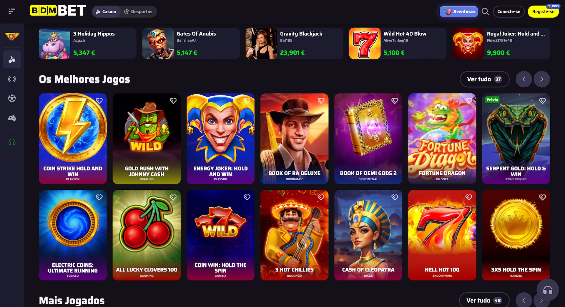 Jogos de Casino na BDMbet